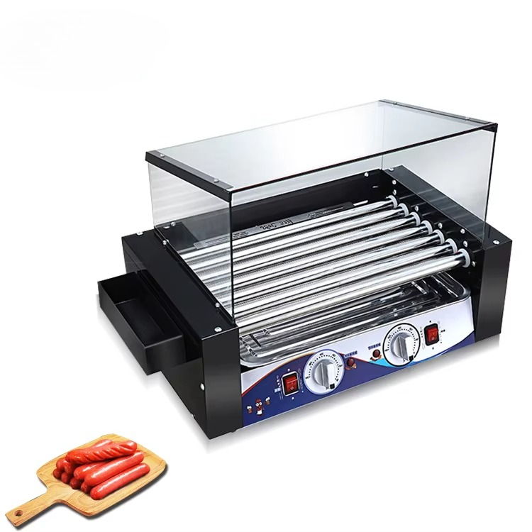Hot Dog Press - GQ-KCJ07 Горячая новинка: Электрический коммерческий гриль-нагреватель