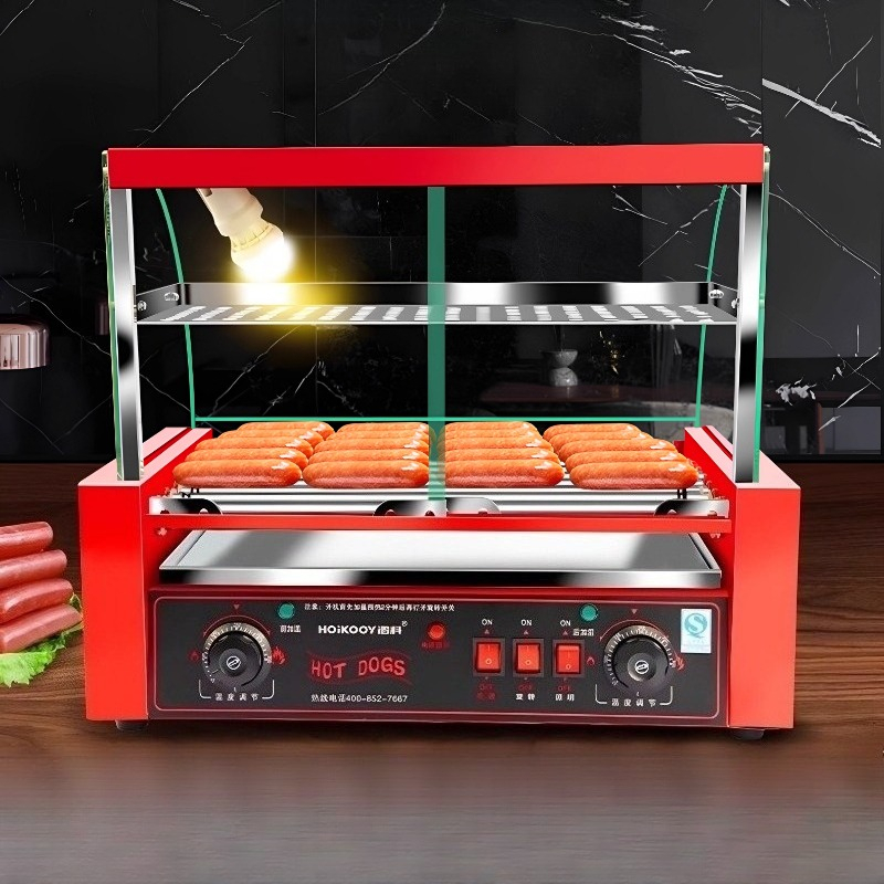 Hot Dog Press - Коммерческая 7-трубная машина для гриля для