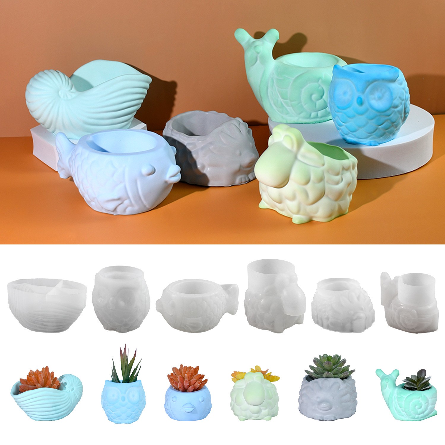 3D цветочный горшок с животным – обзор и цена Potsticker Mold