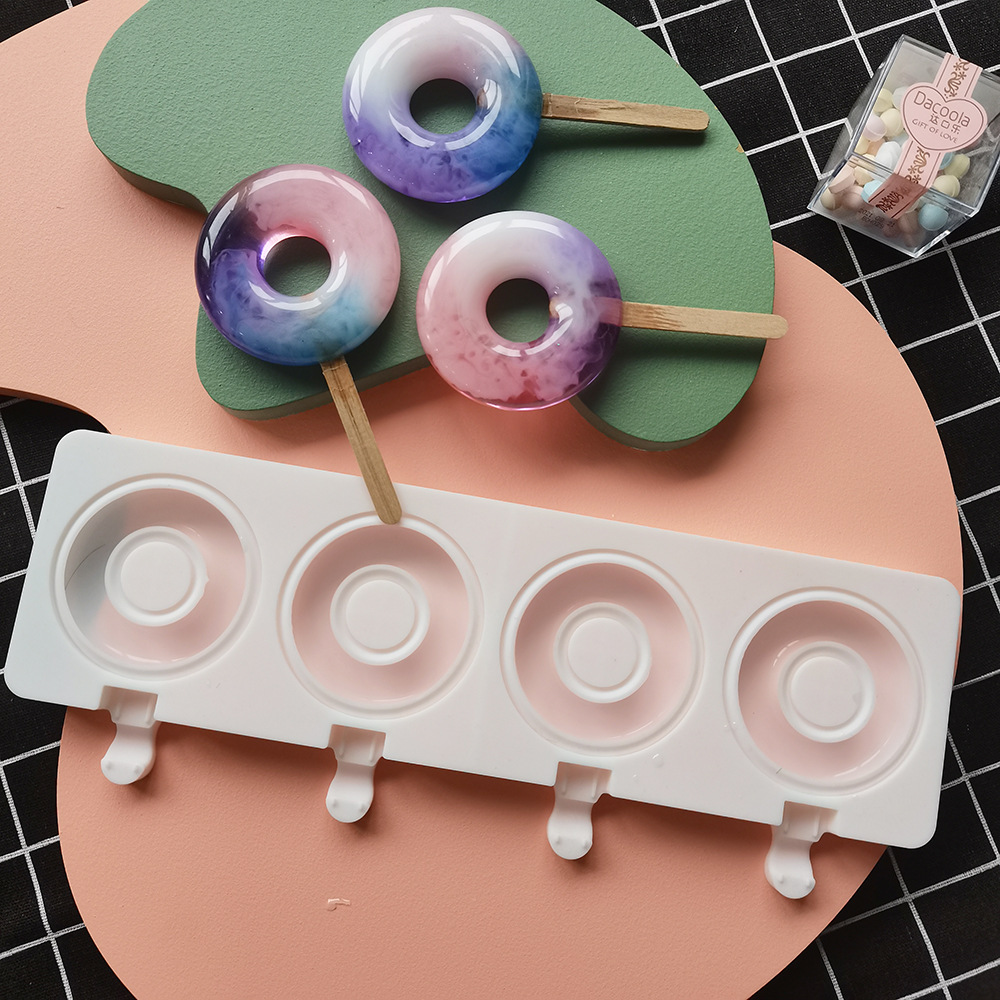 Большой пончик, 4-полая форма  – обзор и цена Donut Mold Silicone